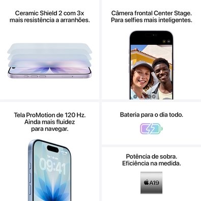 iPhone 17 Apple 256GB, Preto | KaBuM!