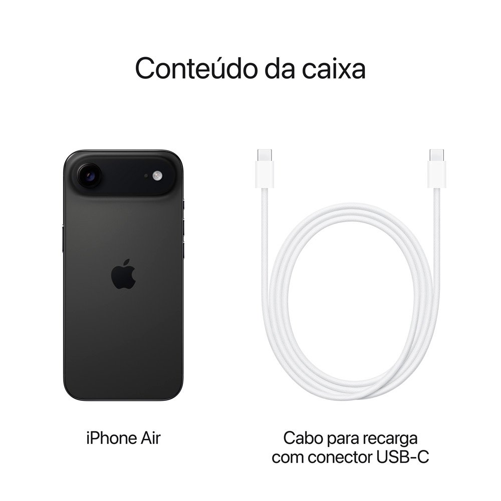 iPhone Air Apple 256GB, Preto-espacial | KaBuM!