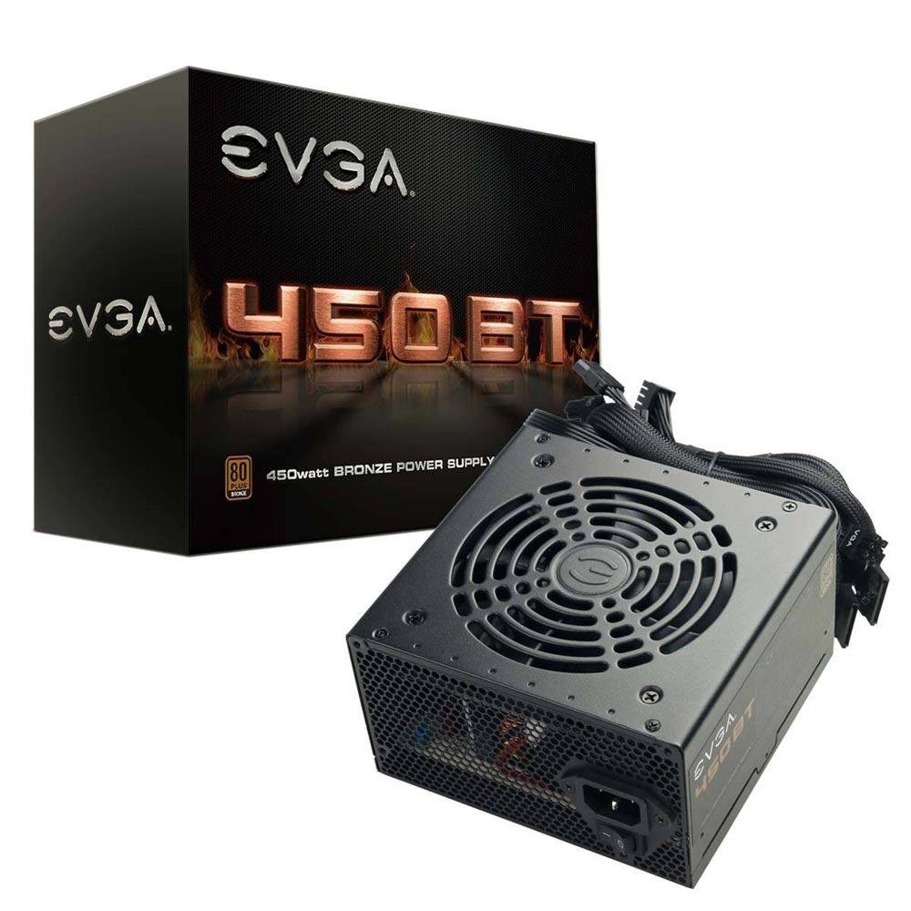 Fonte EVGA 450W 80 Plus Bronze 100-BT-0450-K Fonte EVGA 450W 80 Plus Bronze 100-BT-0450-K