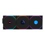 Kit com 3 Ventoinhas Lian Li UNI FAN TL LCD, 120mm, ARGB, Reverse Blade, Preto - 12RTLLCD1W3B
