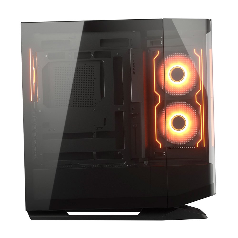 Gabinete Gamer Cougar FV270, Mid Tower, RGB, ATX, Frontal e Lateral em Vidro Curvo, com 4 Fans, Preto - 3858M60.0005