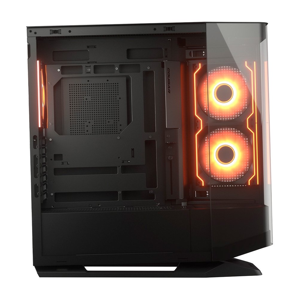 Gabinete Gamer Cougar FV270, Mid Tower, RGB, ATX, Frontal e Lateral em Vidro Curvo, com 4 Fans, Preto - 3858M60.0005