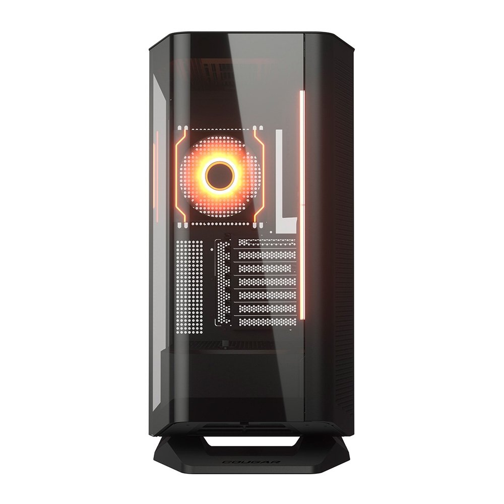 Gabinete Gamer Cougar FV270, Mid Tower, RGB, ATX, Frontal e Lateral em Vidro Curvo, com 4 Fans, Preto - 3858M60.0005