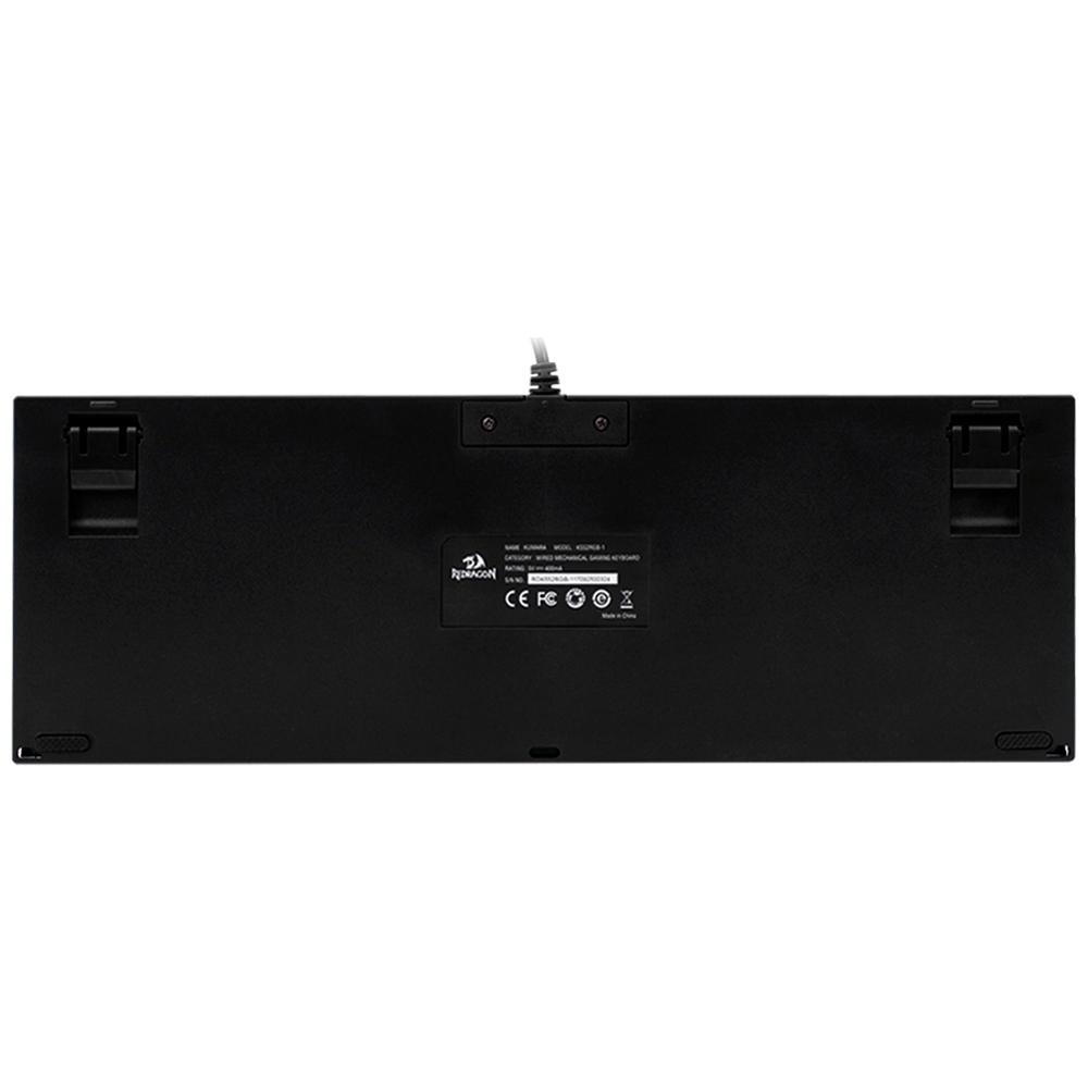 Teclado Mecânico Gamer Redragon Kumara, Anti-Ghosting, RGB, Switch Outemu Blue, ABNT2, Preto, PT - K552RGB-1 (PT-BLUE)