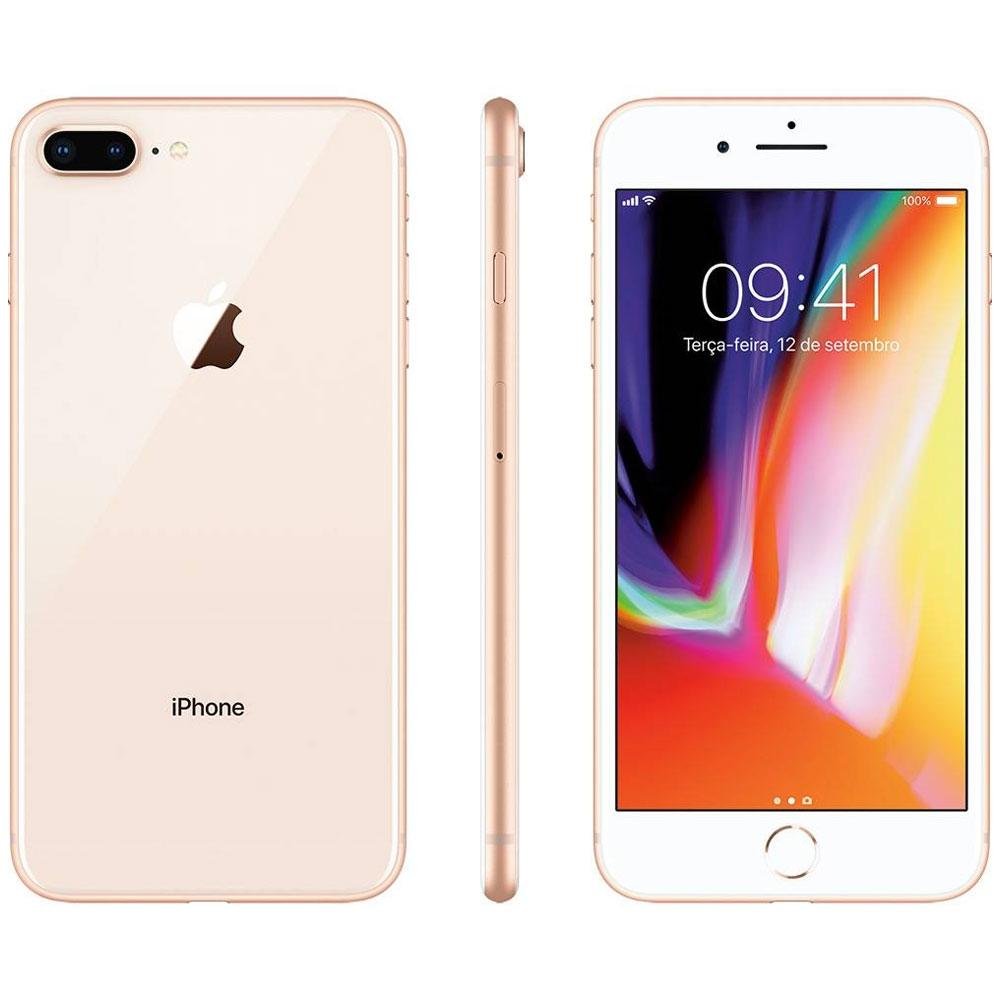 iPhone 8 Plus Dourado, 64GB - MQ8N2 iPhone 8 Plus Dourado, 64GB - MQ8N2
