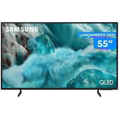 Smart TV 55" Samsung 4K QLED QN55Q7FAAGXZD Tizen Q4 AI 3 HDMI