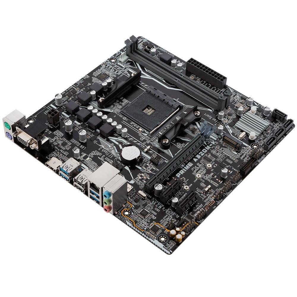 Placa-Mãe ASUS Prime A320M-K/BR, AMD AM4, mATX, DDR4, Preto - PRIME A320M-K/BR Placa-Mãe ASUS Prime A320M-K/BR, AMD AM4, mATX, DDR4, Preto - PRIME A320M-K/BR