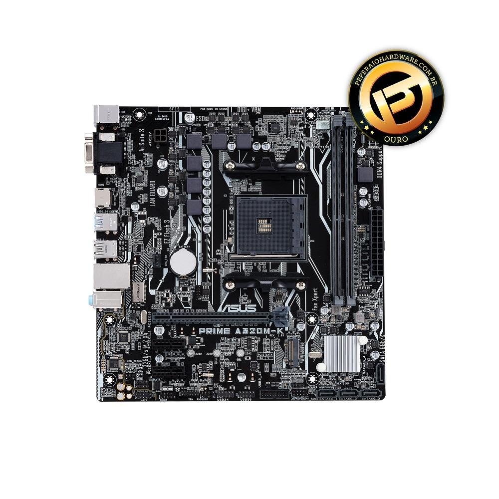Placa-Mãe Asus Prime A320M-J/BR AMD KaBuM!