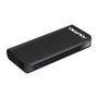 Carregador Portátil Aquario 10.000mAh, 2 Portas USB, Preto - CP 10000