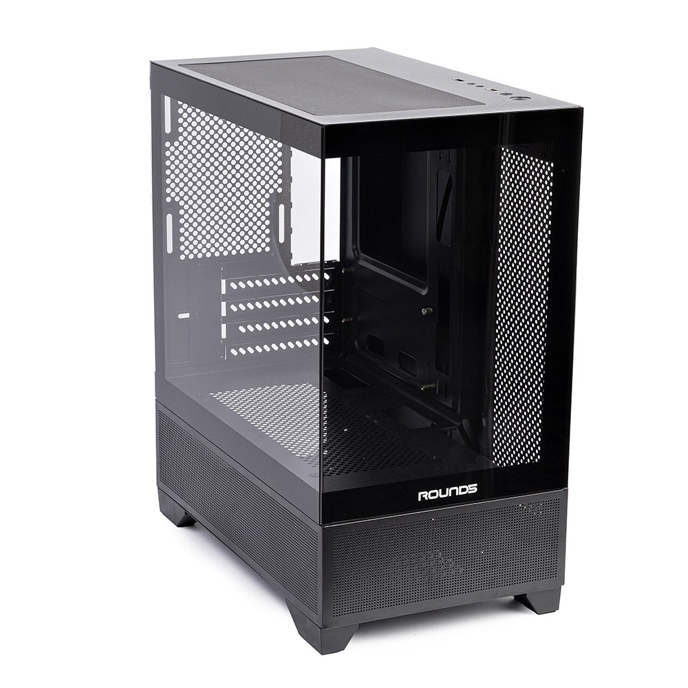 Gabinete Gamer Round5 Draven, Mini Tower, M-ATX, Frontal e Lateral em Vidro, Preto - R5-DRAVEN-B-2181