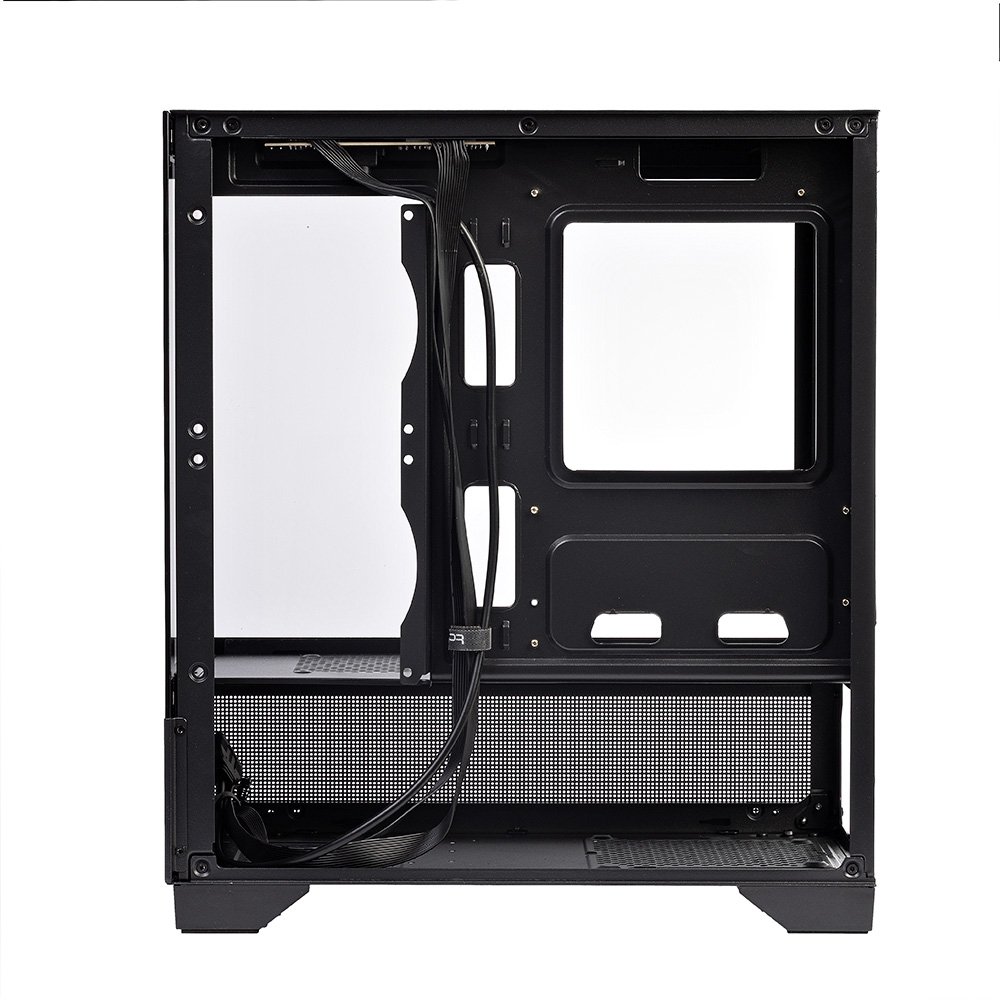 Gabinete Gamer Round5 Draven, Mini Tower, M-ATX, Frontal e Lateral em Vidro, Preto - R5-DRAVEN-B-2181