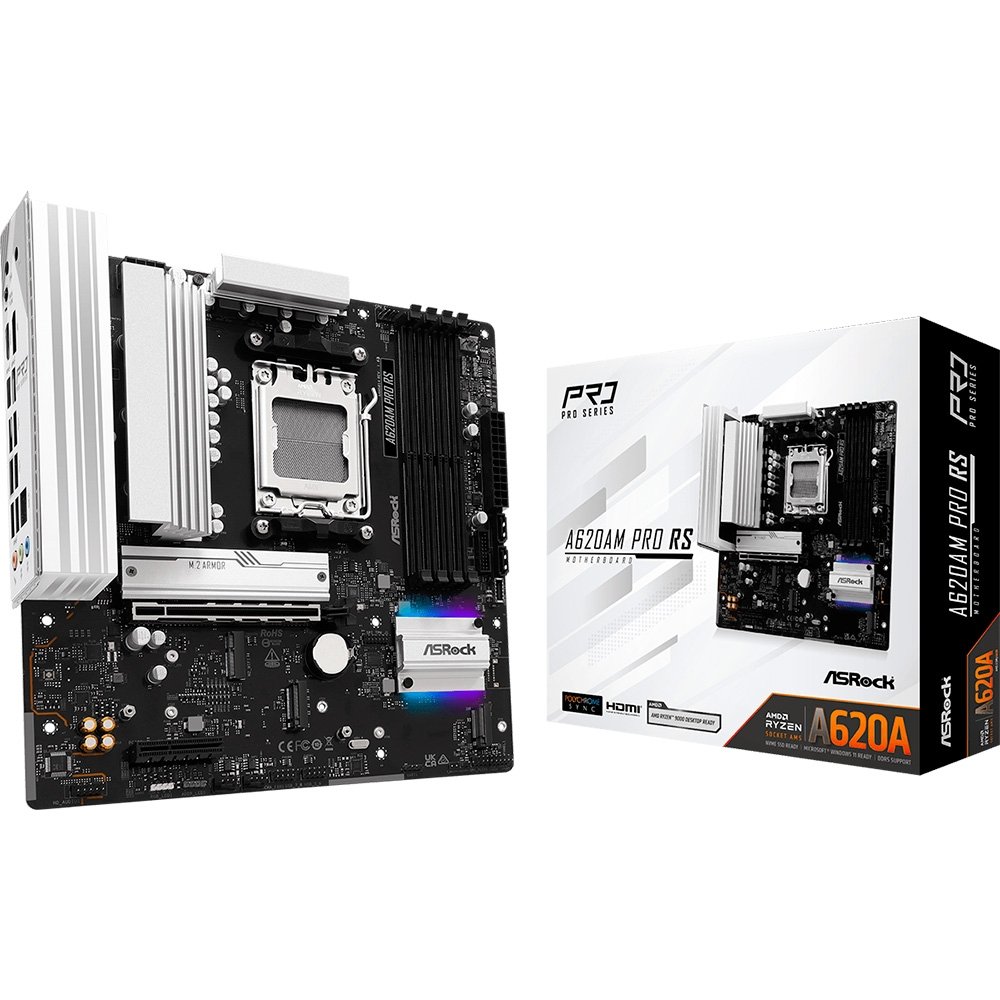 Placa-Mãe ASRock A620AM Pro RS DDR5 AM5 | KaBuM!