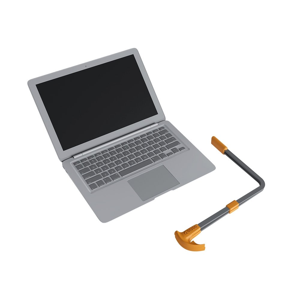 Suporte para Notebook e Tablet Octoo LiteStand Note, Titanium e Caramelo - 9569