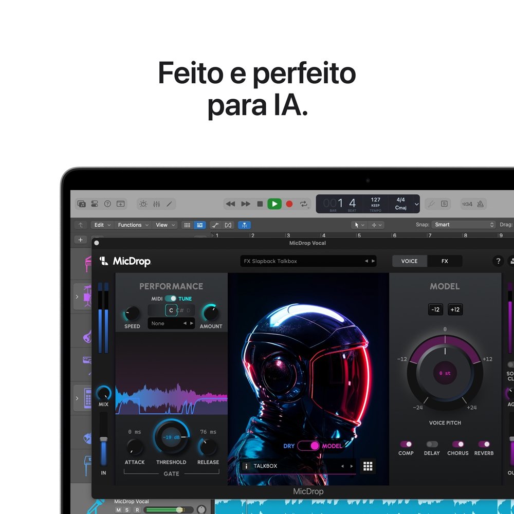 MacBook Pro de 14", M5, CPU de 10 núcleos, GPU de 10 núcleos, 24GB RAM, SSD 1TB, Prateado - MDE64BZ/A