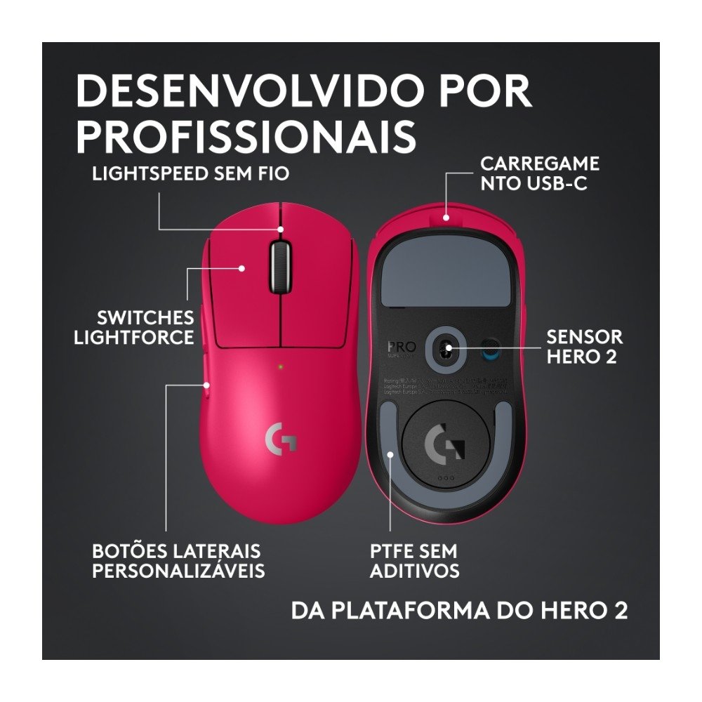Mouse Logitech G PRO X SUPERLIGHT 2c | KaBuM!