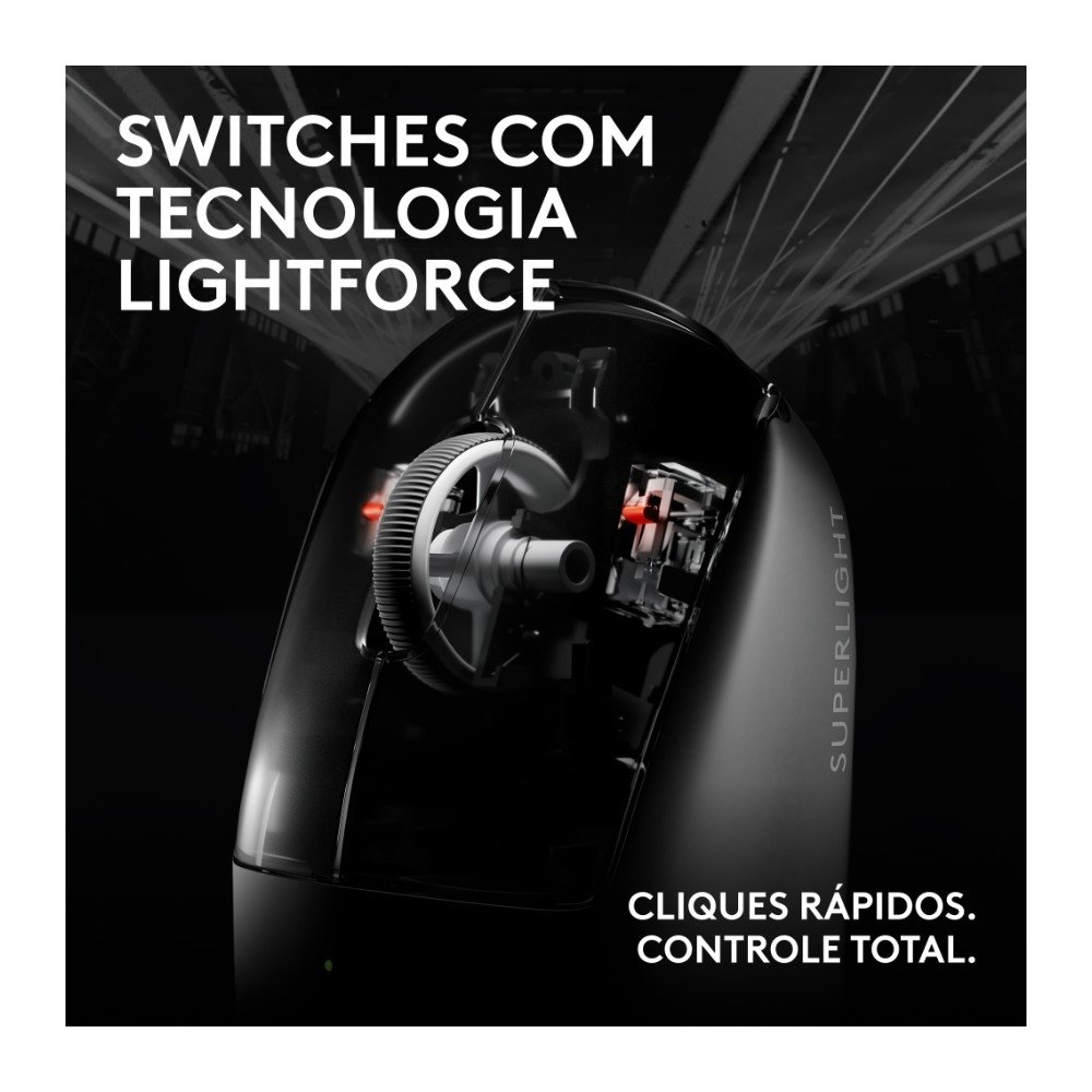 Mouse Gamer Sem Fio Logitech G PRO X SUPERLIGHT 2c, 5 botões, 44000 DPI, Atualização de até 8 kHz, PC e Mac, Magenta -910-007544 Mouse Gamer Sem Fio Logitech G PRO X SUPERLIGHT 2c, 5 botões, 44000 DPI, Atualização de até 8 kHz, PC e Mac, Magenta -910-007544