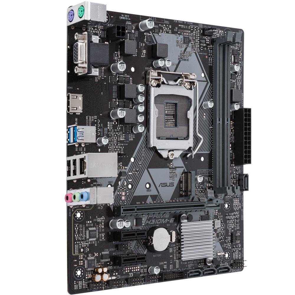 Placa Mãe Asus Prime H310M-E/BR, Intel LGA 1151, mATX, DDR4 | KaBuM!