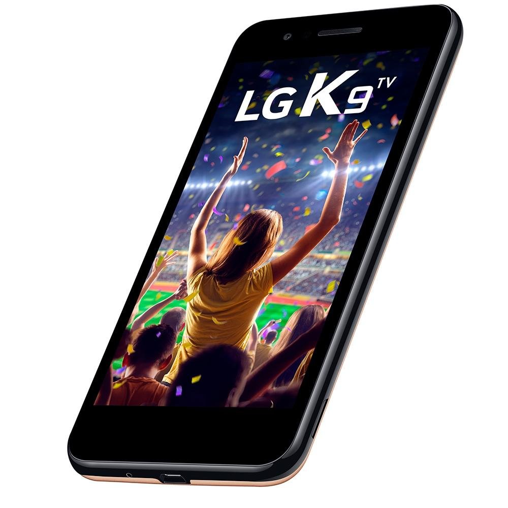 Smartphone LG K9, 16GB, 8MP, Tela 5´, TV Digital, Dourado - X210 TV Smartphone LG K9, 16GB, 8MP, Tela 5´, TV Digital, Dourado - X210 TV