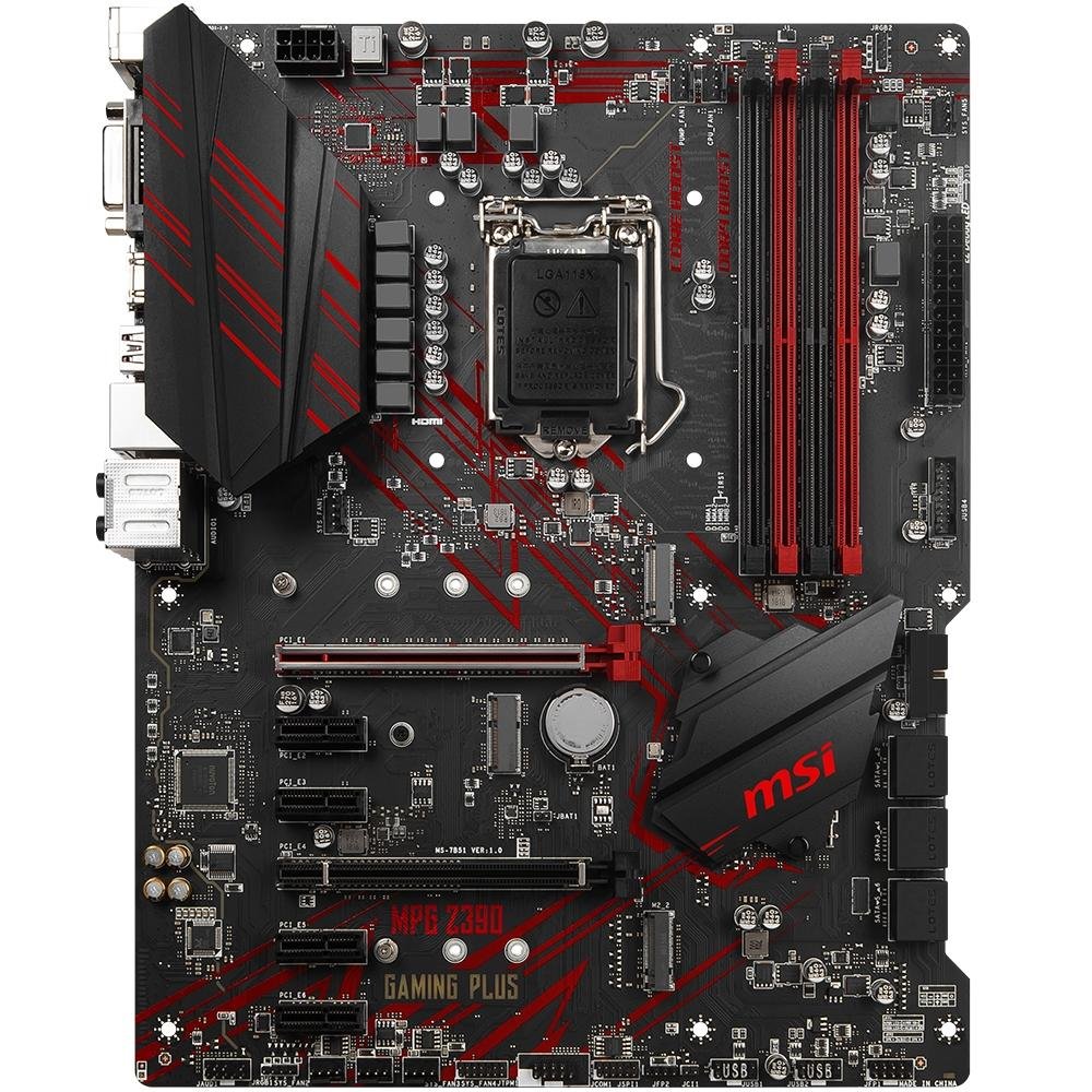 MSI z390 GAMING PLUS マザーボード Placa-Mãe MSI Intel LGA 1151 MPG Z390 Gaming Plus | KaBuM!