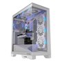 Gabinete Gamer PCYES Forcefield Flow, Mid Tower, RGB, Lateral em Vidro, Black Vulcan - Gfffbv