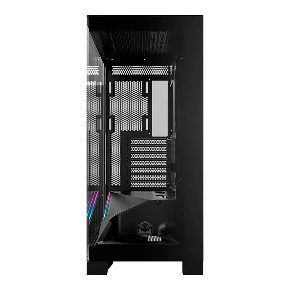 Gabinete Gamer PCYES Forcefield Flow, Mid Tower, RGB, Lateral em Vidro, Black Vulcan - Gfffbv Gabinete Gamer PCYES Forcefield Flow, Mid Tower, RGB, Lateral em Vidro, Black Vulcan - Gfffbv