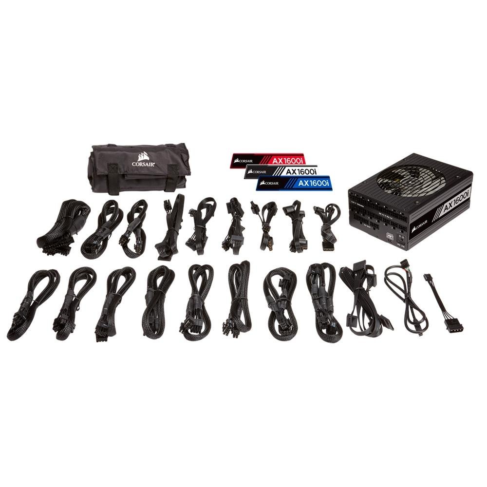 Fonte Corsair 1600W 80Plus Titanium Modular AX1600i | KaBuM!