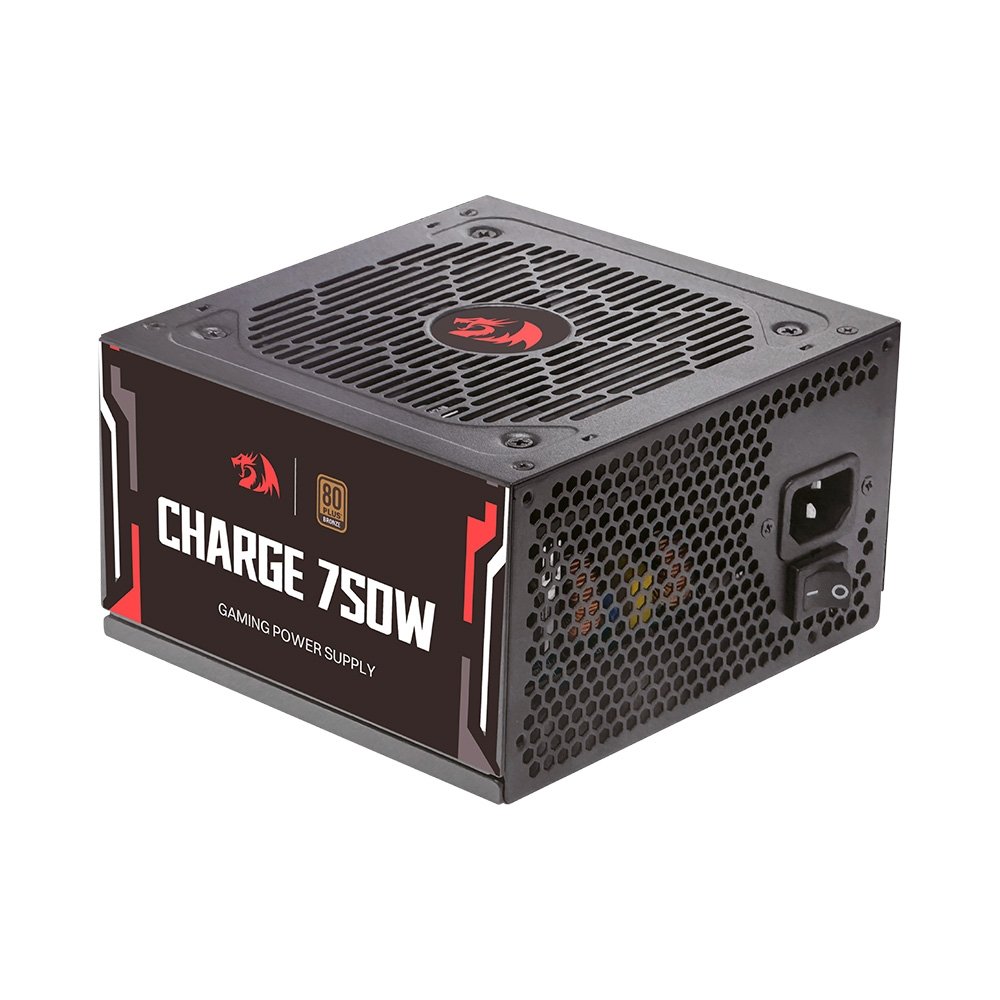 Fonte Gamer Redragon Charge, 750W, ATX, 80 Plus Bronze, Preto - FRC-750