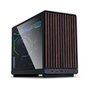 Gabinete Gamer Lian Li A3-mATX WDG, Mid-Tower, Micro-ATX, Painel Frontal em Madeira, Lateral em Vidro, Sem FANs Preto - A3-MATX-WDG PRETO