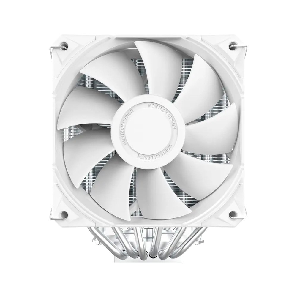 Air Cooler Montech NX600, Dual Tower, 120mm, Intel e AMD, Branco - NX600W Air Cooler Montech NX600, Dual Tower, 120mm, Intel e AMD, Branco - NX600W