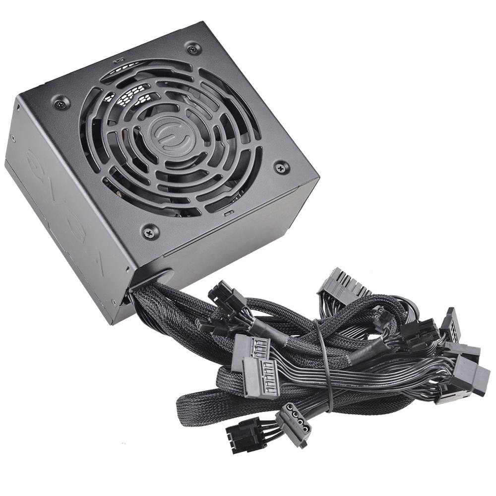 Fonte EVGA, 600W, 80 Plus Bronze, PFC Ativo, Sem Cabo, Preto - 100-BR-0600-K Fonte EVGA, 600W, 80 Plus Bronze, PFC Ativo, Sem Cabo, Preto - 100-BR-0600-K