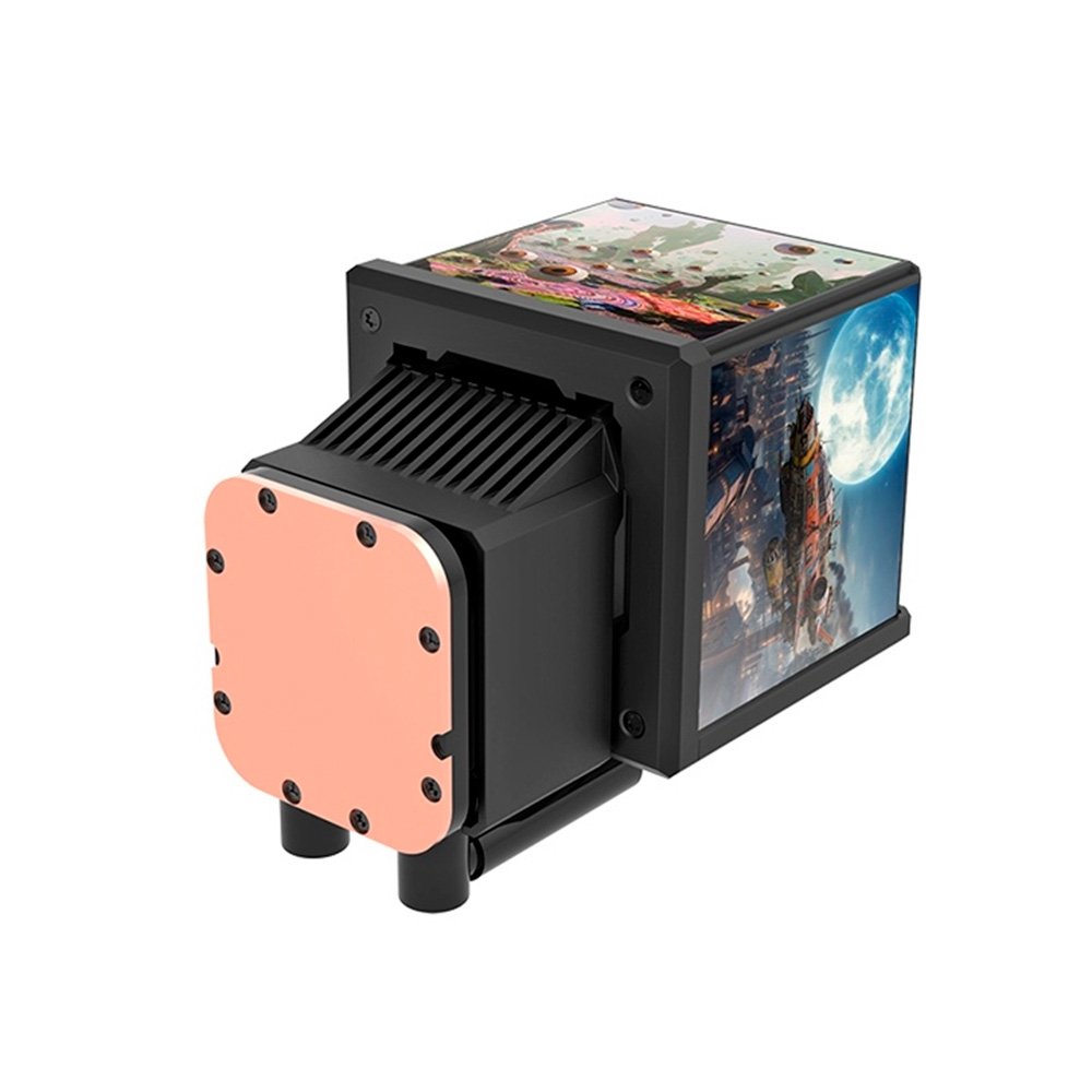 Water Cooler Thermaltake Minecube 360 Ultra ARGB Sync, 360mm, Quad-LCD, All-in-One, Preto - CL-W481-PL12SW-A Water Cooler Thermaltake Minecube 360 Ultra ARGB Sync, 360mm, Quad-LCD, All-in-One, Preto - CL-W481-PL12SW-A