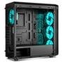 Gabinete Gamer NOX Hummer TGM, RGB Rainbow, Lateral e Frontal em Vidro, 4x Coolers, Preto - NXHUMMERTGM