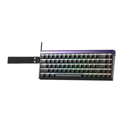 Teclado Magnético Gamer Aula HERO68 HE 8000hz, RGB, Switch Jade King Hotswap, 65%, ANSI, Preto Lighthouse - HERO68HE-LIGH-BK-JADE