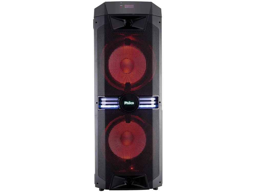 Caixa Acústica Philco Flash Lights, EXBass, Bivolt - PCX18000 Caixa Acústica Philco Flash Lights, EXBass, Bivolt - PCX18000