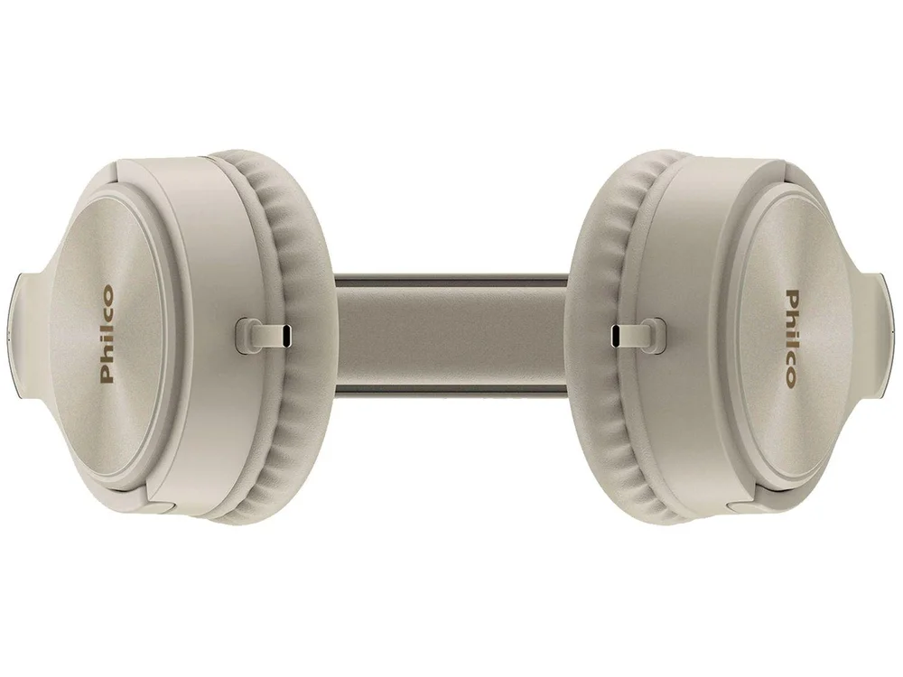 Headphone Philco, Concha auditiva almofadada, Bege - PFO02G Headphone Philco, Concha auditiva almofadada, Bege - PFO02G