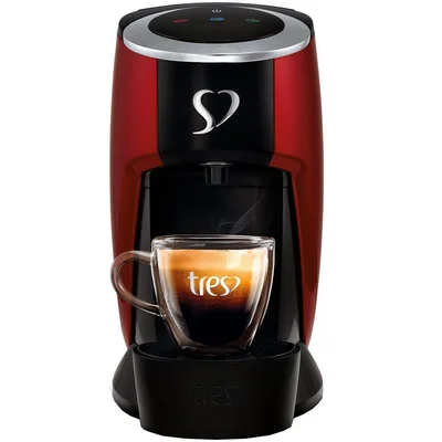 Cafeteira Tres 3Corações Touch Vermelha KaBuM
