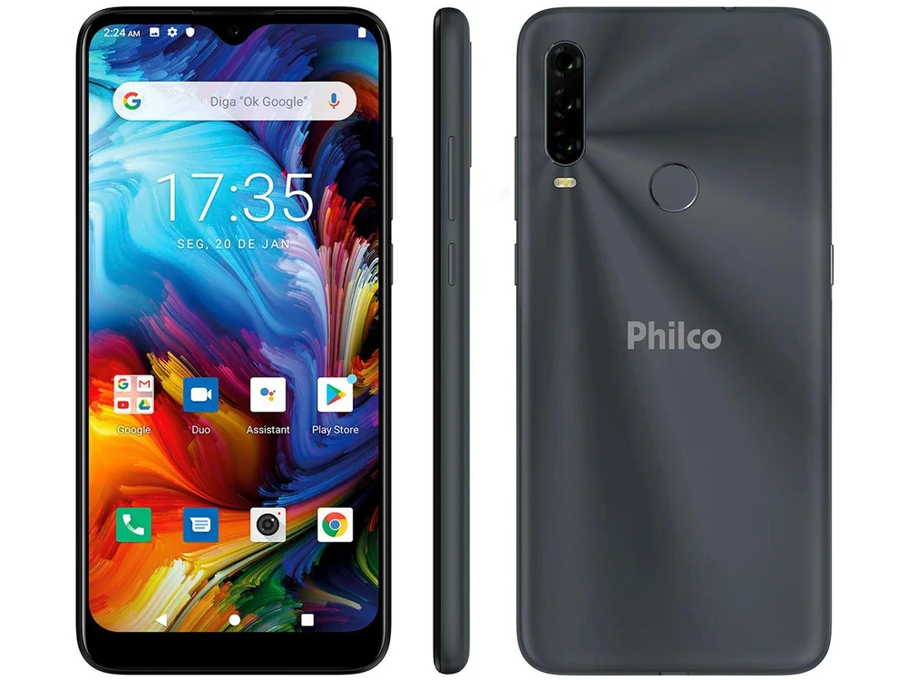 Smartphone Philco Hit P10, 128GB, Tela 6.2", Android 10 - Cinza Smartphone Philco Hit P10, 128GB, Tela 6.2", Android 10 - Cinza