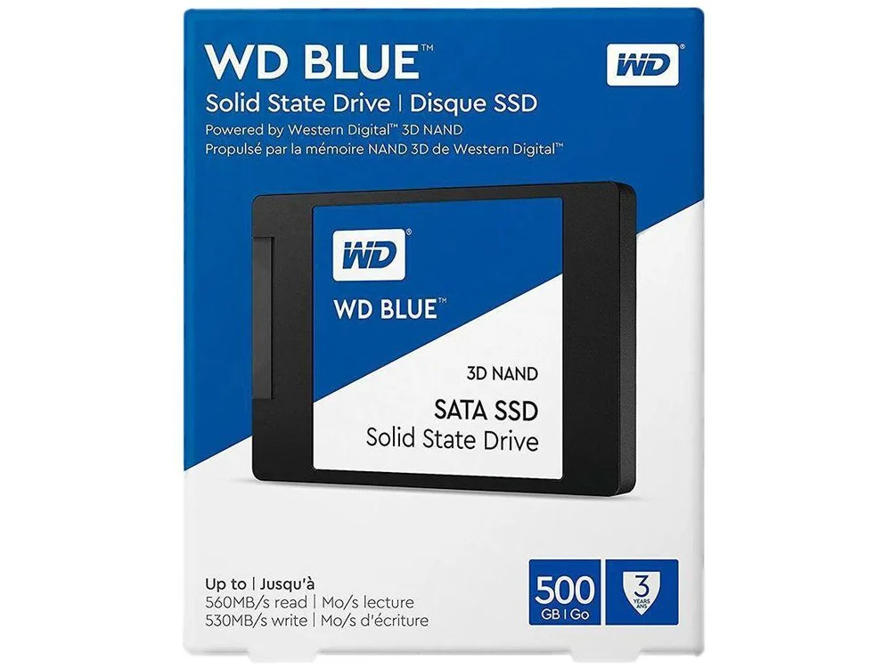 SSD WD Blue 500GB 2,5" 7mm Sata 3 -wds500g2b0a SSD WD Blue 500GB 2,5" 7mm Sata 3 -wds500g2b0a