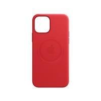 Capa de Couro com MagSafe Escarlate