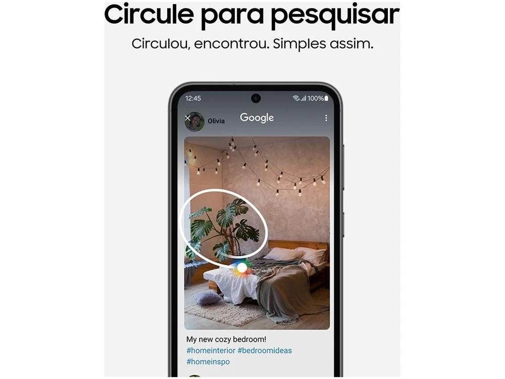 Smartphone Samsung Galaxy S23 Plus 256GB 5g, RAM 8GB, Creme, Câmera Tripla 50mp + Selfie 12mp, Tela 6.6''