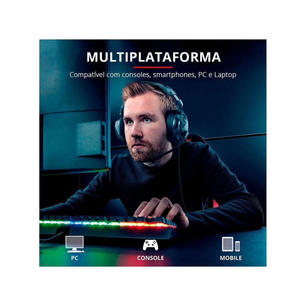 Headset Gamer Trust 2.0 GXT 433K Pylo