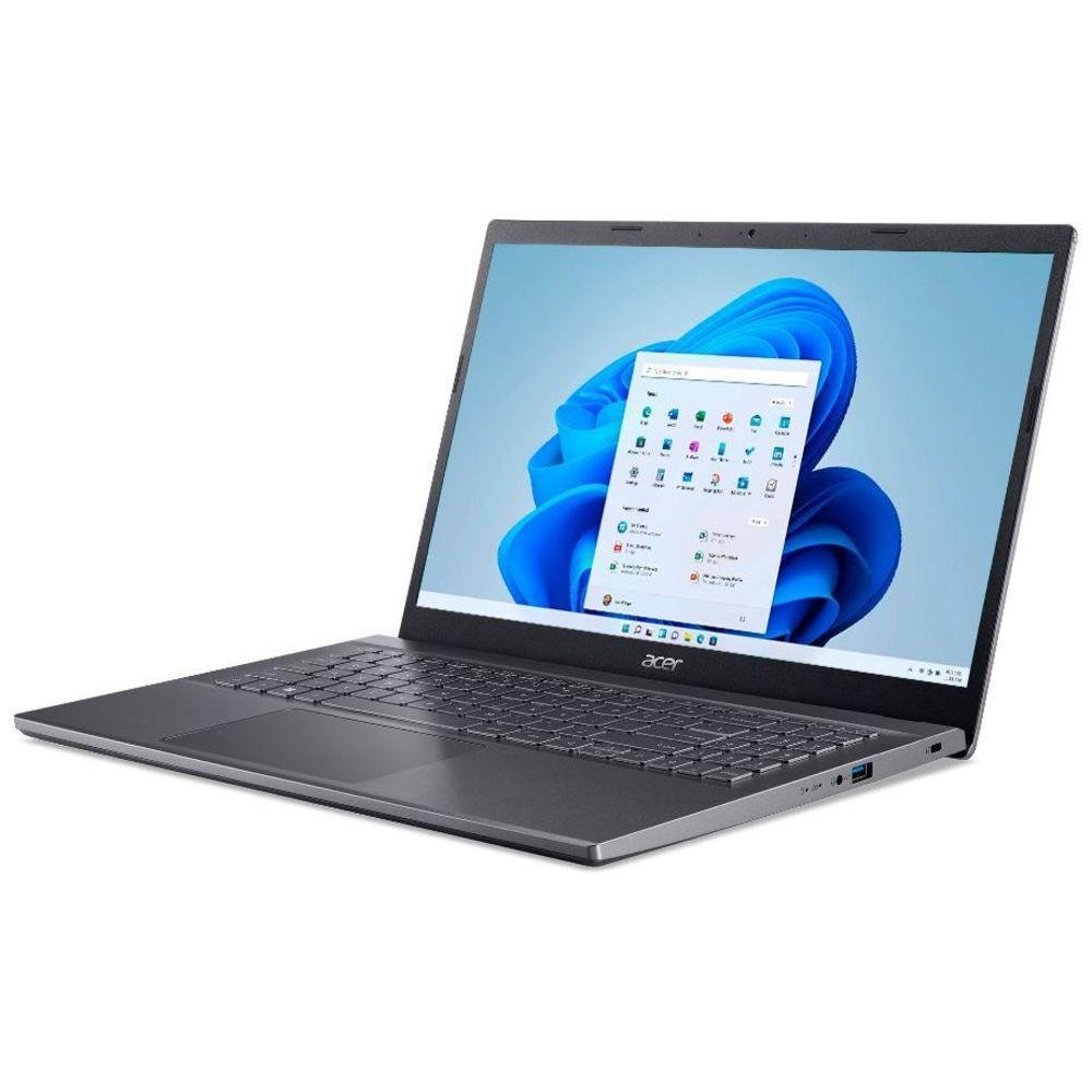 Notebook Acer Aspire 5 Intel Core i5, 8GB RAM 512GB SSD, Tela 15,6'' Full HD, Cinza aço, Windows - A515-57-565J Notebook Acer Aspire 5 Intel Core i5, 8GB RAM 512GB SSD, Tela 15,6'' Full HD, Cinza aço, Windows - A515-57-565J