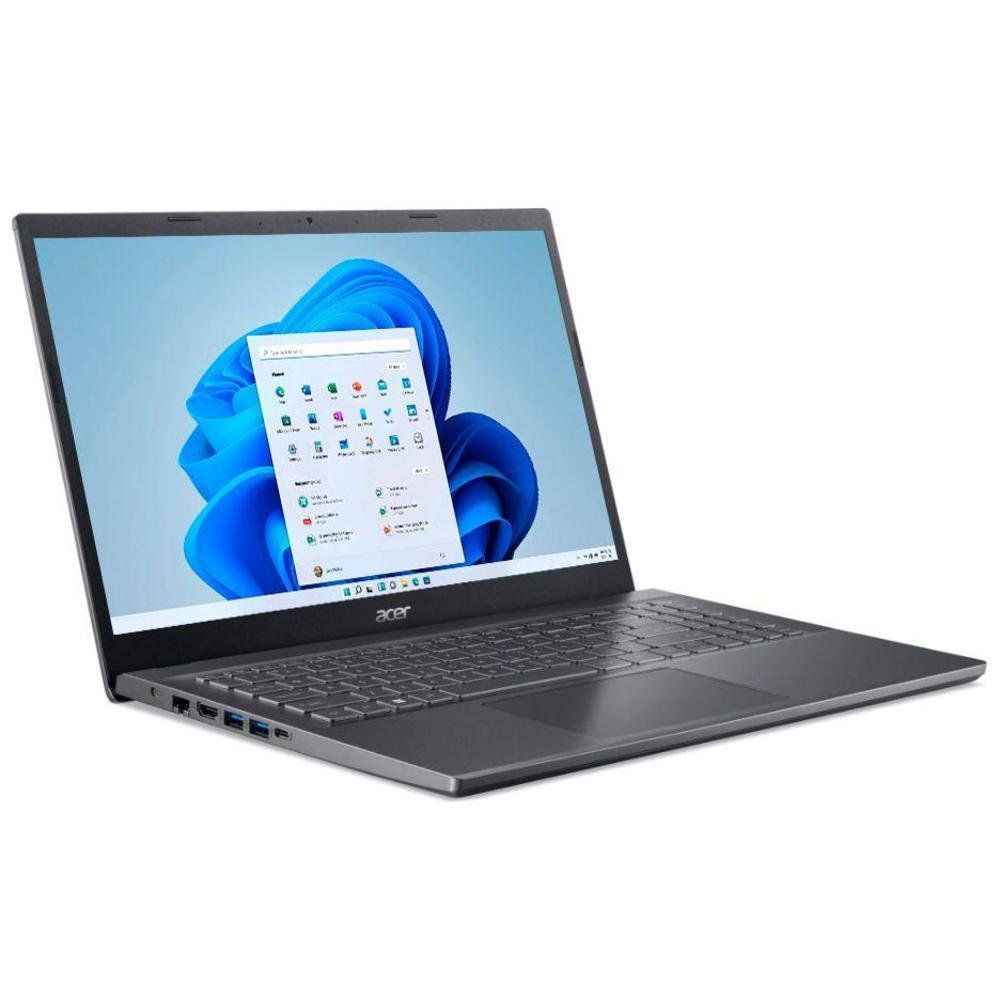 Notebook Acer Aspire 5 Intel Core i5, 8GB RAM 512GB SSD, Tela 15,6'' Full HD, Cinza aço, Windows - A515-57-565J Notebook Acer Aspire 5 Intel Core i5, 8GB RAM 512GB SSD, Tela 15,6'' Full HD, Cinza aço, Windows - A515-57-565J