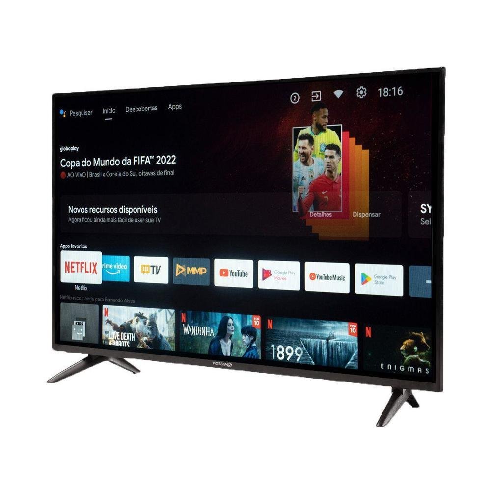 Smart TV 43” Full HD DLED Rig Vizzion BR43D1SA