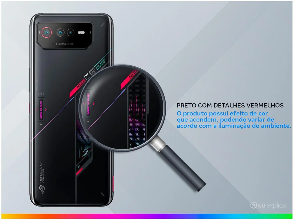 Smartphone Asus Rog Phone 6 256GB Black 5G Snapdra