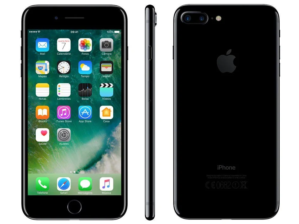 iPhone 7 Plus Apple 256GB Preto Brilhante 4G