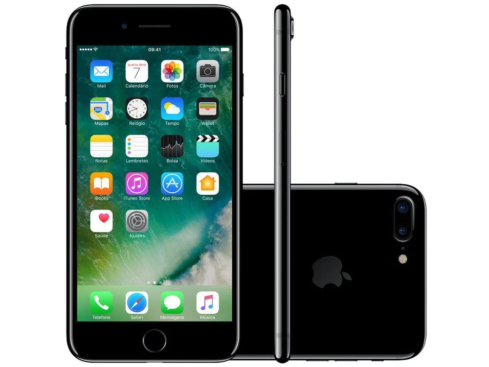 iPhone 7 Plus Apple 256GB Preto Brilhante 4G