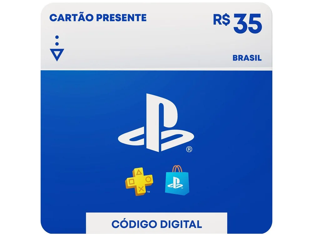 Cartão Presente Digital PlayStation Store R$ 35,00 PlayStation Store Cartão Presente Digital PlayStation Store R$ 35,00 PlayStation Store
