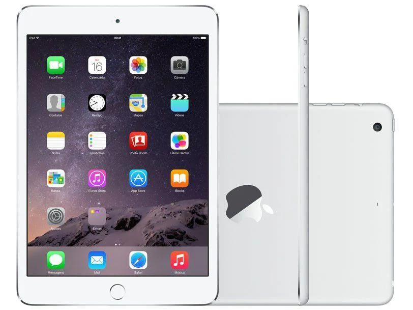 iPad Mini 3 Apple 128GB Cinza Espacial Tela 7,9”