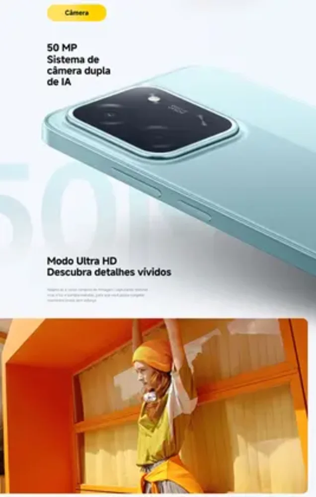 "Celular Xiaomi Poco C85 De 128GB 6gb Ram De 6.9"" Camera 50mp 13mp - Verde (global)" - view 2